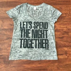 SOLD Victoria Secret Pink Grey Burnout Graphic Tee